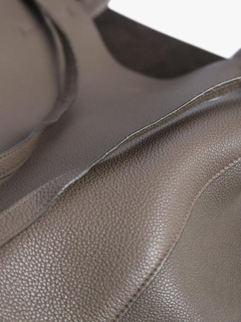 Product image 4 of 6, which shows Pre-loved CELINE Leather Tote Bag, Taupe