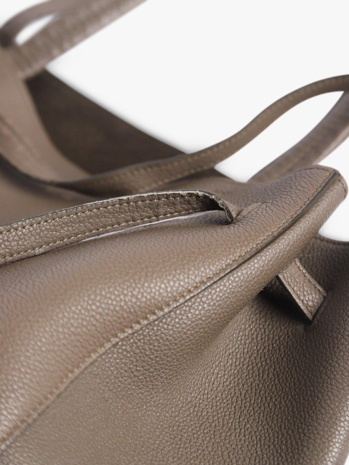 Product image 5 of 6, which shows Pre-loved CELINE Leather Tote Bag, Taupe