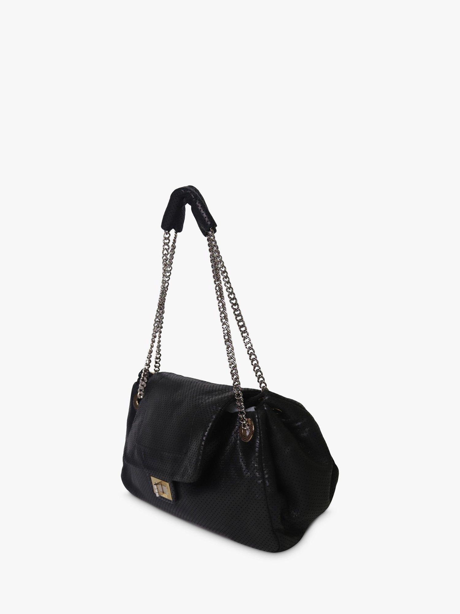 Product image 4 of 7, which shows Pre-loved CHANEL 2006-2008 Perforated Drill Accordion Bag, Black