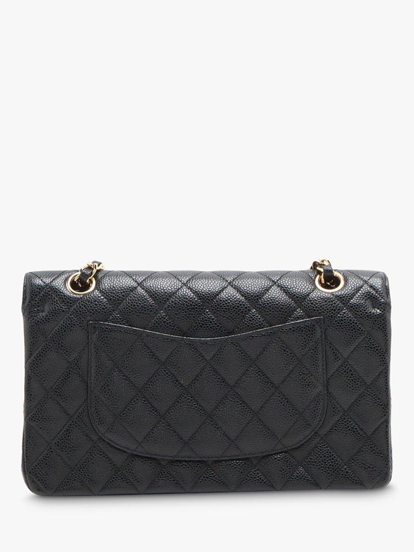 Product image 2 of 10, which shows Pre-loved CHANEL 2010-2011 Medium Caviar Leather Classic Double Flap Bag, Black
