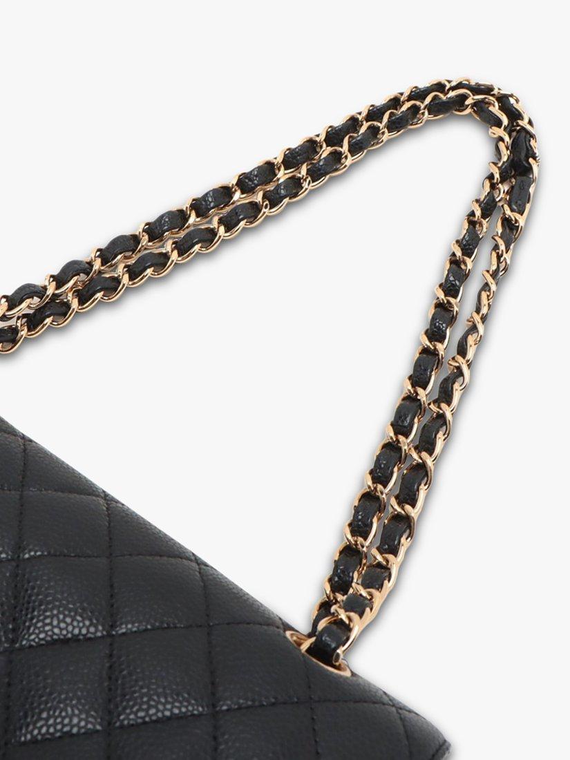 Product image 5 of 10, which shows Pre-loved CHANEL 2010-2011 Medium Caviar Leather Classic Double Flap Bag, Black