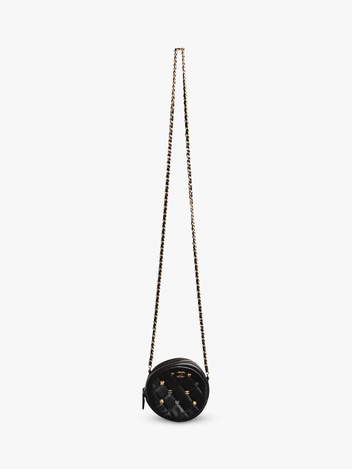 Product image 2 of 8, which shows Pre-loved CHANEL 2018-2019 Lucky Charms Lambskin Coin Purse, Black