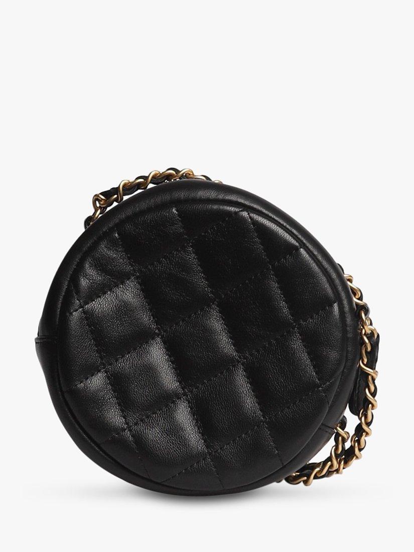 Product image 3 of 8, which shows Pre-loved CHANEL 2018-2019 Lucky Charms Lambskin Coin Purse, Black
