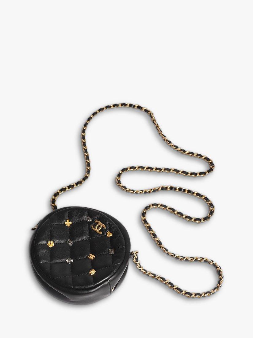 Product image 7 of 8, which shows Pre-loved CHANEL 2018-2019 Lucky Charms Lambskin Coin Purse, Black