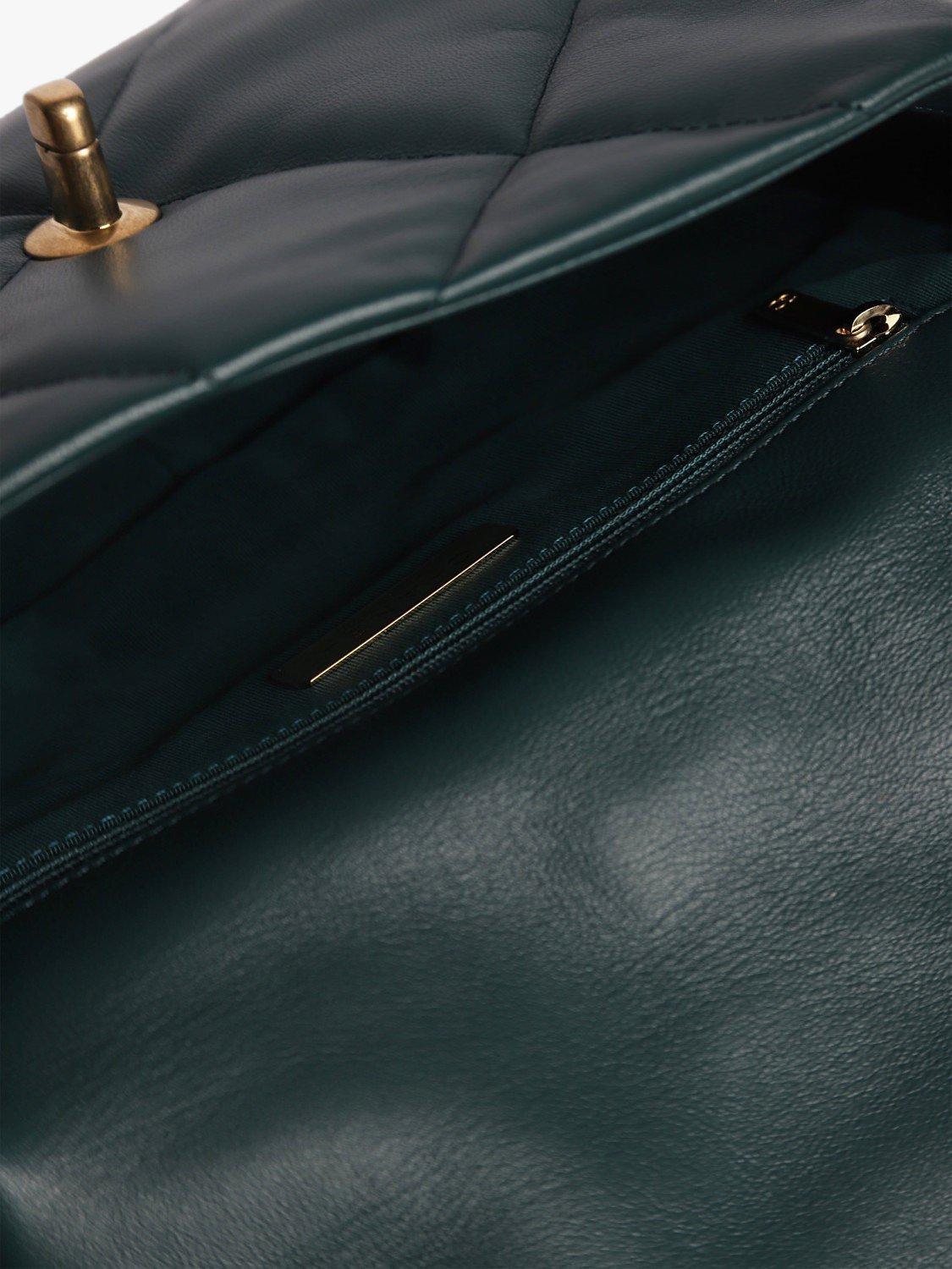 Product image 8 of 10, which shows Pre-loved CHANEL 2020 Medium Diamond-Quilted 19 Flap Shoulder Bag, Dark Green