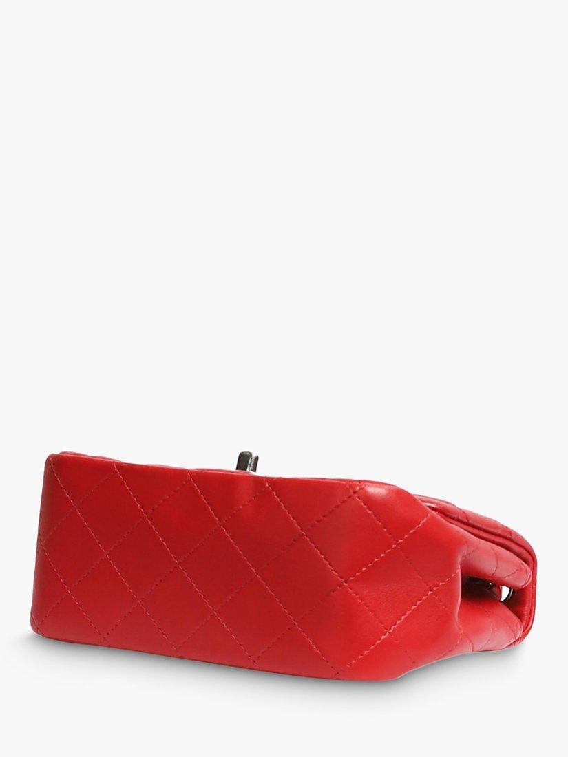 Product image 4 of 7, which shows Pre-loved CHANEL 2020 Mini Diamond-Quilted Classic Flap Shoulder Bag, Red