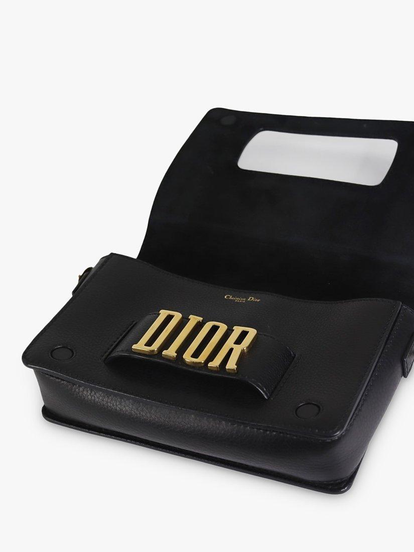 Product image 5 of 9, which shows Pre-loved Christian Dior 2017 Leather Shoulder Bag, Black