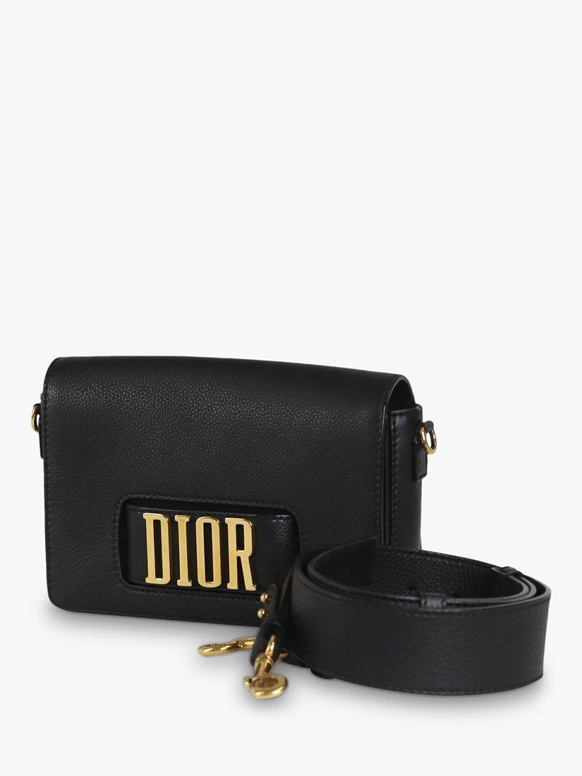 Product image 6 of 9, which shows Pre-loved Christian Dior 2017 Leather Shoulder Bag, Black