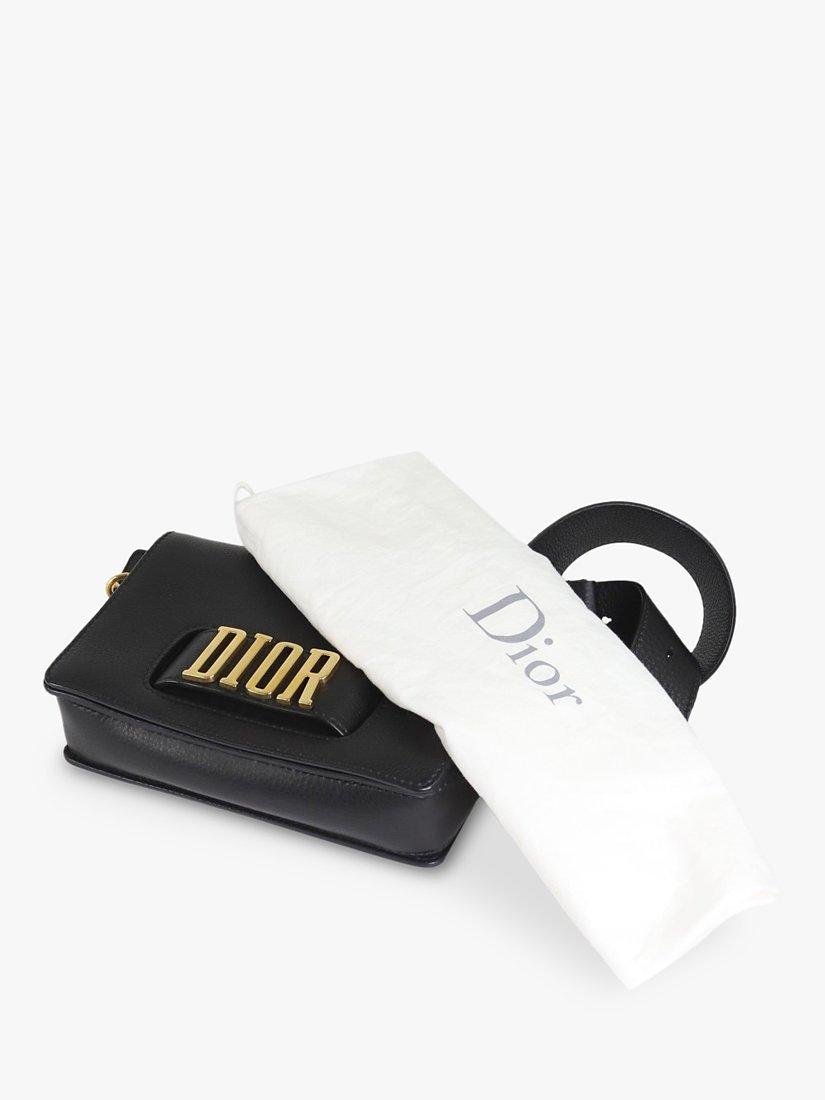 Product image 8 of 9, which shows Pre-loved Christian Dior 2017 Leather Shoulder Bag, Black