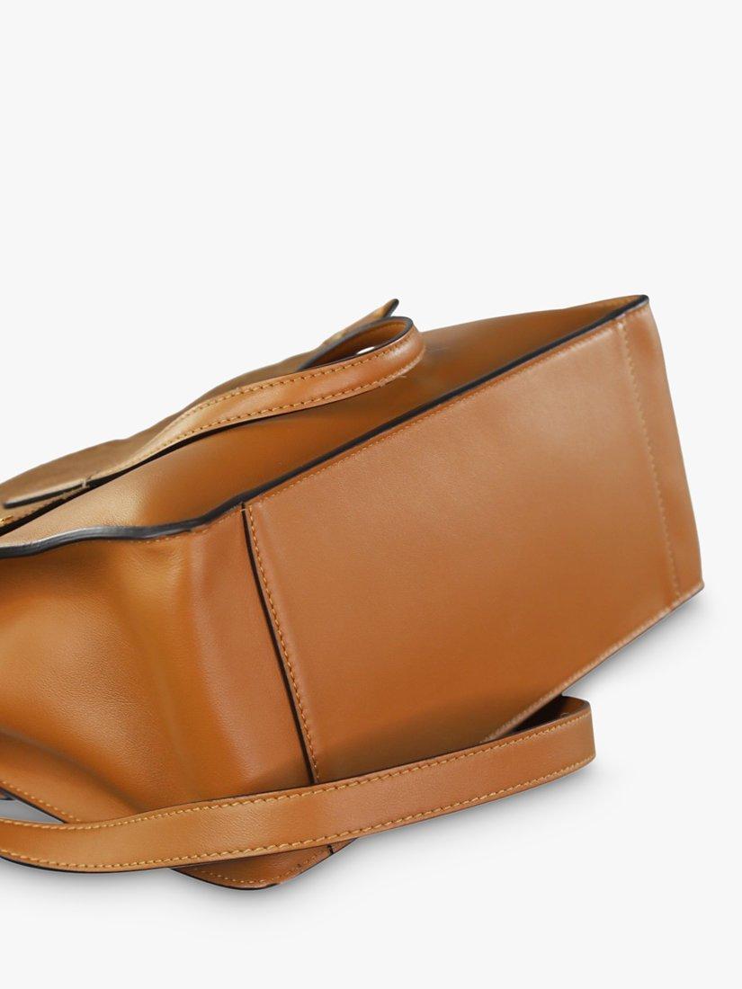 Product image 6 of 8, which shows Pre-loved Fendi Leather Square Shoulder Bag, Brown