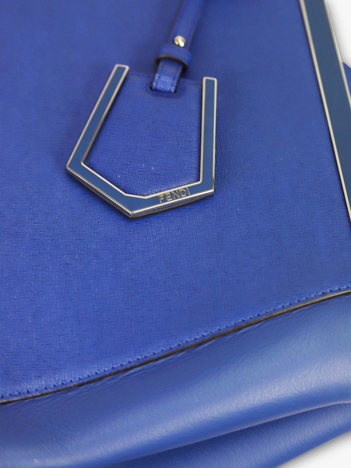 Product image 9 of 10, which shows Pre-loved Fendi 2Jours Top Handle Grab Bag, Royal Blue