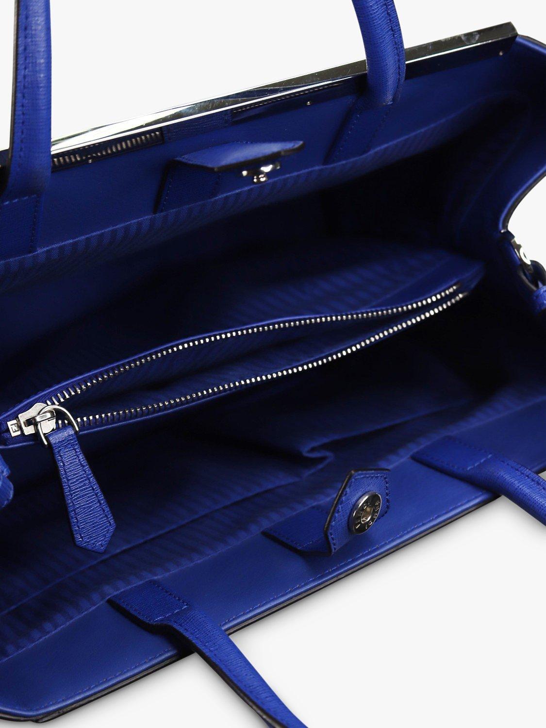 Product image 10 of 10, which shows Pre-loved Fendi 2Jours Top Handle Grab Bag, Royal Blue