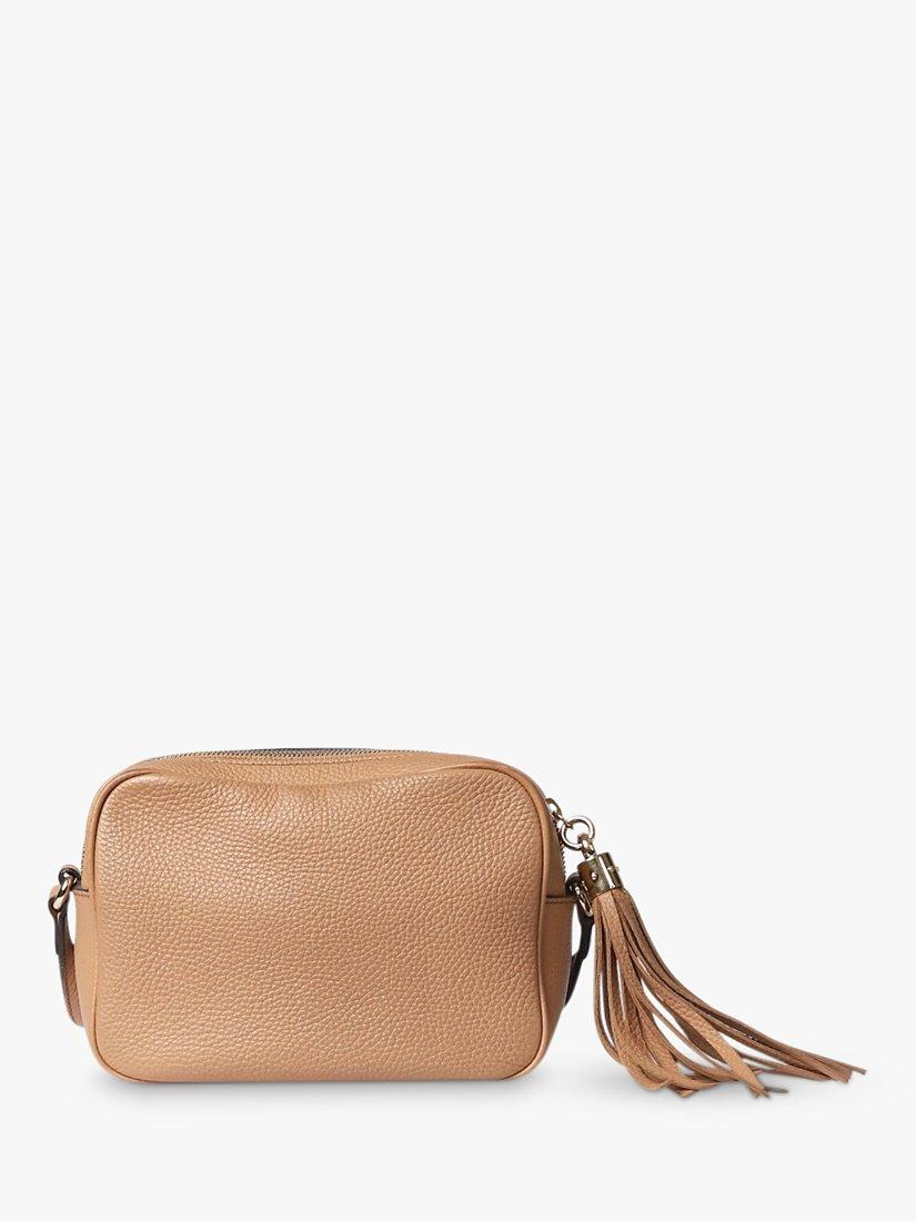 Product image 3 of 6, which shows Pre-loved GUCCI Leather Camera Bag, Beige