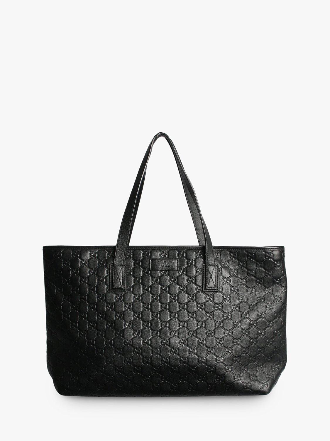 Pre-loved GUCCI Guccissima Leather Tote Bag, Black