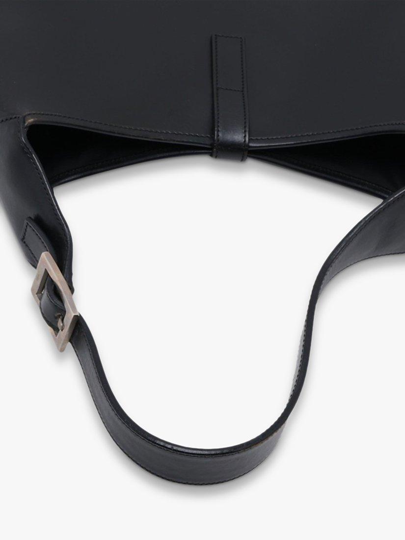 Product image 5 of 10, which shows Pre-loved GUCCI Jackie Leather Shoulder Bag, Black