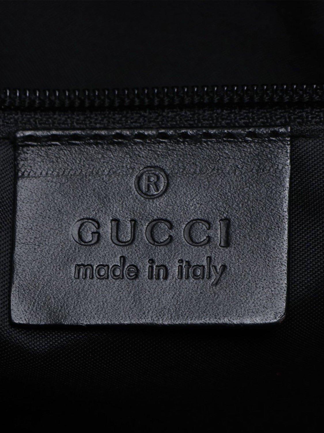 Product image 10 of 10, which shows Pre-loved GUCCI Jackie Leather Shoulder Bag, Black