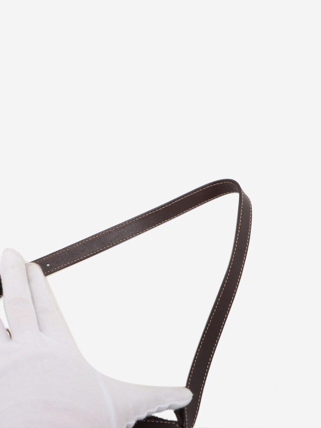 Product image 5 of 10, which shows Pre-loved GUCCI GG Canvas Shoulder Bag, Brown