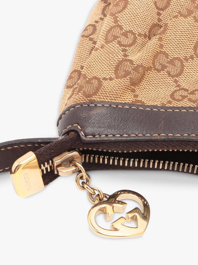 Product image 9 of 10, which shows Pre-loved GUCCI GG Canvas Shoulder Bag, Brown