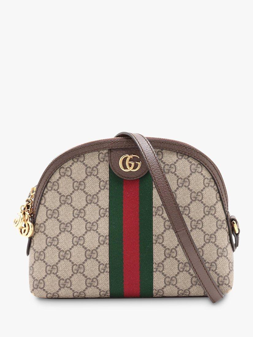 Pre loved GUCCI Ophidia GG Supreme Canvas Shoulder Bag Brown