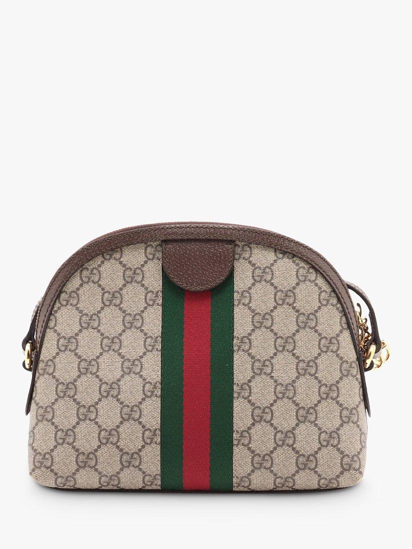 Pre loved GUCCI Ophidia GG Supreme Canvas Shoulder Bag Brown
