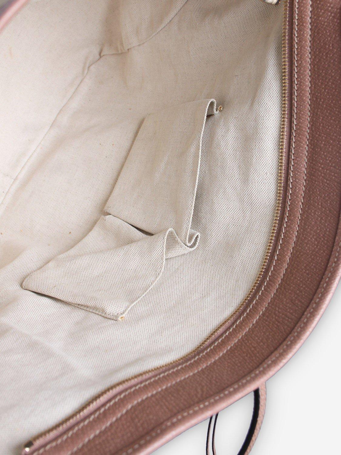 Product image 6 of 8, which shows Pre-loved GUCCI Bree GG Canvas and Leather Tote Bag, Brown/Pink