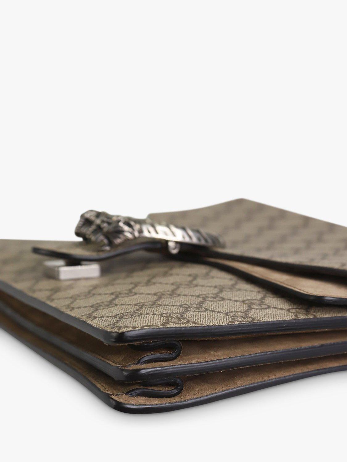 Product image 7 of 10, which shows Pre-loved GUCCI Medium GG Supreme Dionysus Shoulder Bag, Brown