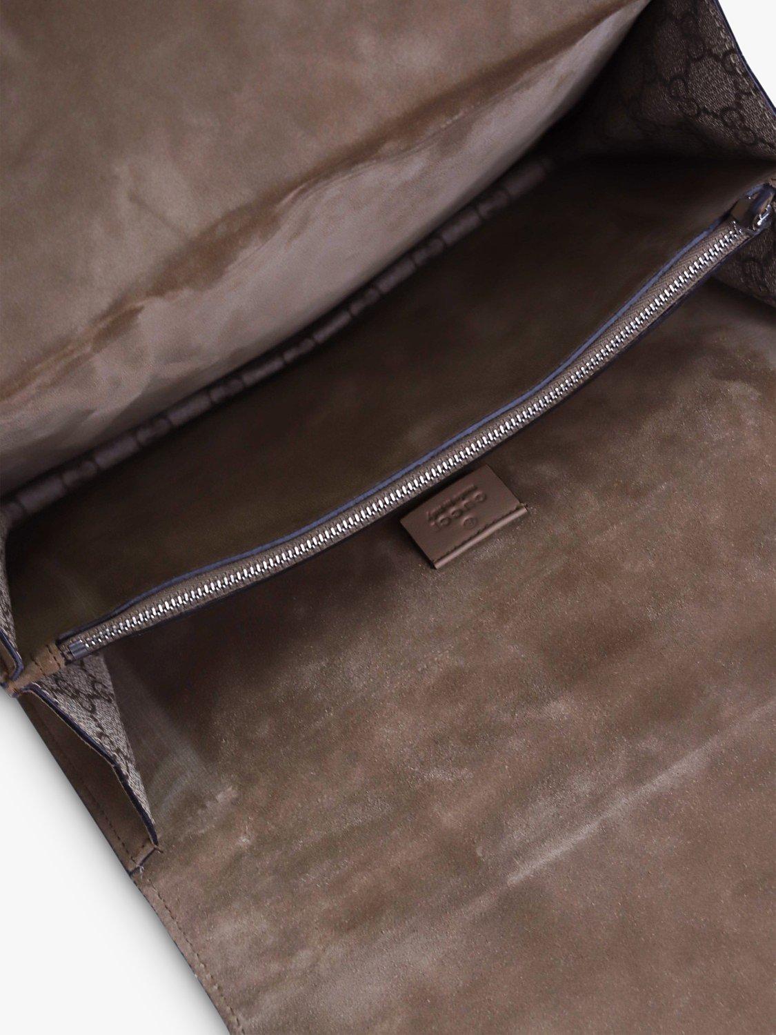 Product image 8 of 10, which shows Pre-loved GUCCI Medium GG Supreme Dionysus Shoulder Bag, Brown
