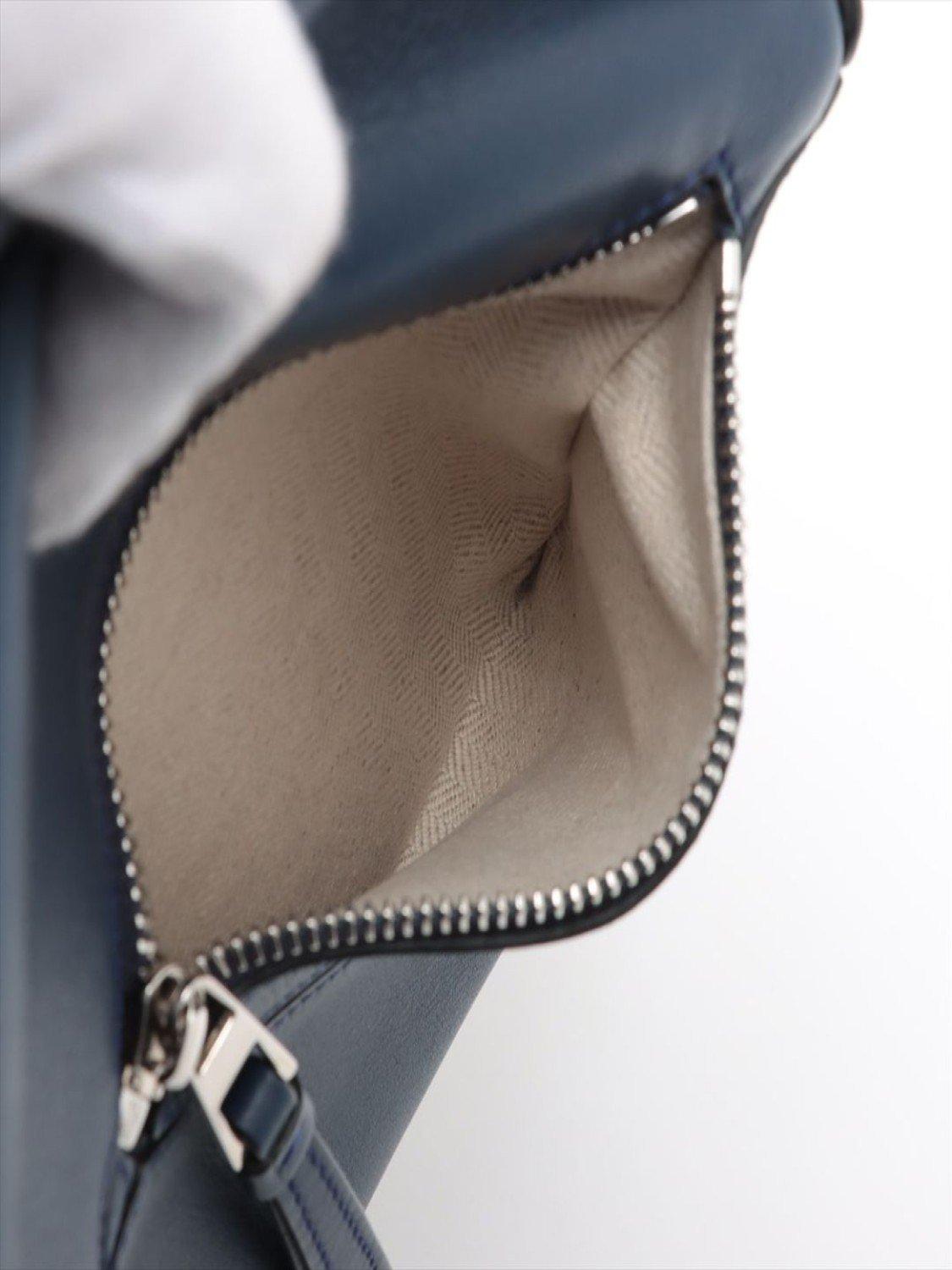 Product image 10 of 10, which shows Pre-loved LOEWE Puzzle Calfskin Leather Small Cross Body Bag, Blue