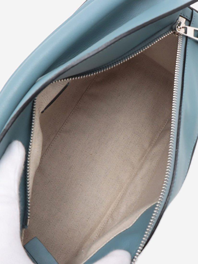 Product image 10 of 10, which shows Pre-loved LOEWE Puzzle Calfskin Leather Bag, Blue