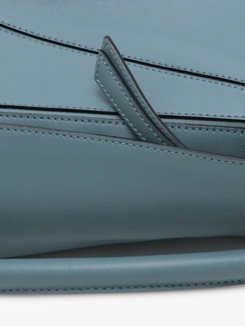 Product image 5 of 10, which shows Pre-loved LOEWE Puzzle Calfskin Leather Bag, Slate Blue