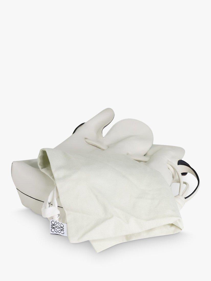 Pre-loved LOEWE Flamenco Petal Leather Shoulder Bag, White