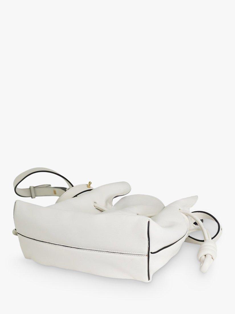 Pre-loved LOEWE Flamenco Petal Leather Shoulder Bag, White