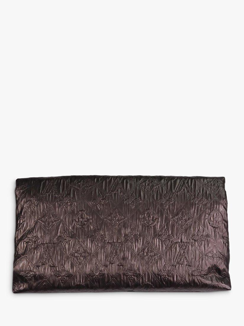 Product image 2 of 9, which shows Pre-loved Louis Vuitton Limelight PM Leather Clutch Bag, Dark Brown