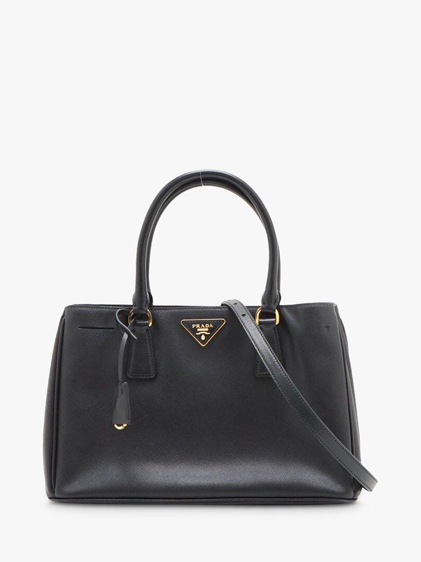 Pre-Loved Prada Medium Saffiano Leather Galleria Top Handle Bag, Black