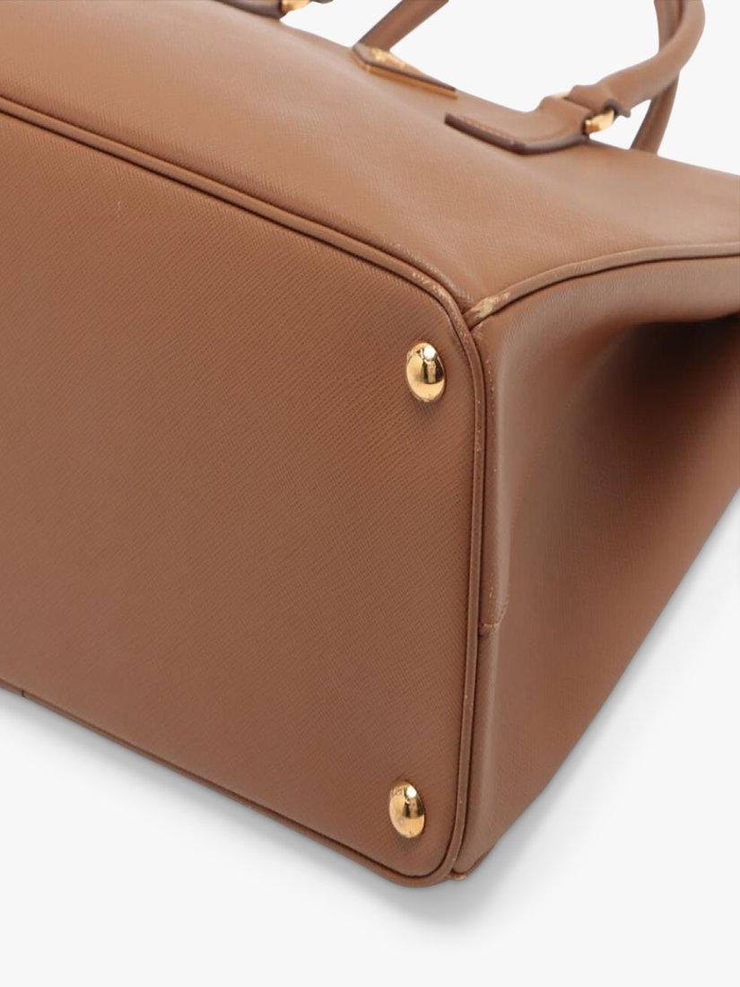 Pre-loved Prada Large Saffiano Leather Galleria Top Handle Bag, Brown