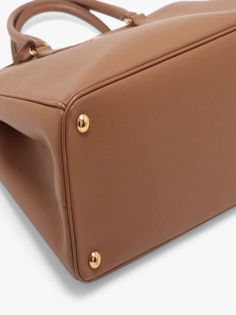 Pre-loved Prada Large Saffiano Leather Galleria Top Handle Bag, Brown