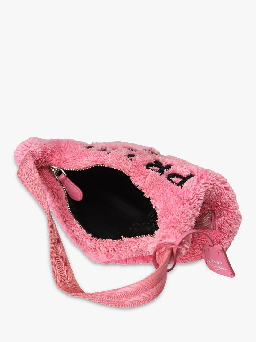 Product image 7 of 9, which shows Pre-loved Prada 2000 Re-Edition Terry Mini Hobo Bag, Pink