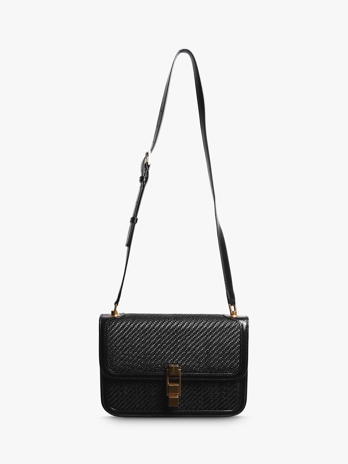 Product image 2 of 8, which shows Pre-loved SAINT LAURENT Le Carre Leather Shoulder Bag, Black
