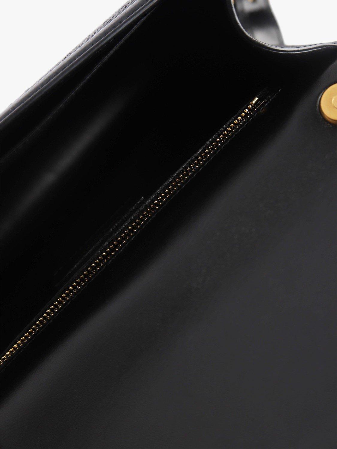 Product image 7 of 8, which shows Pre-loved SAINT LAURENT Le Carre Leather Shoulder Bag, Black