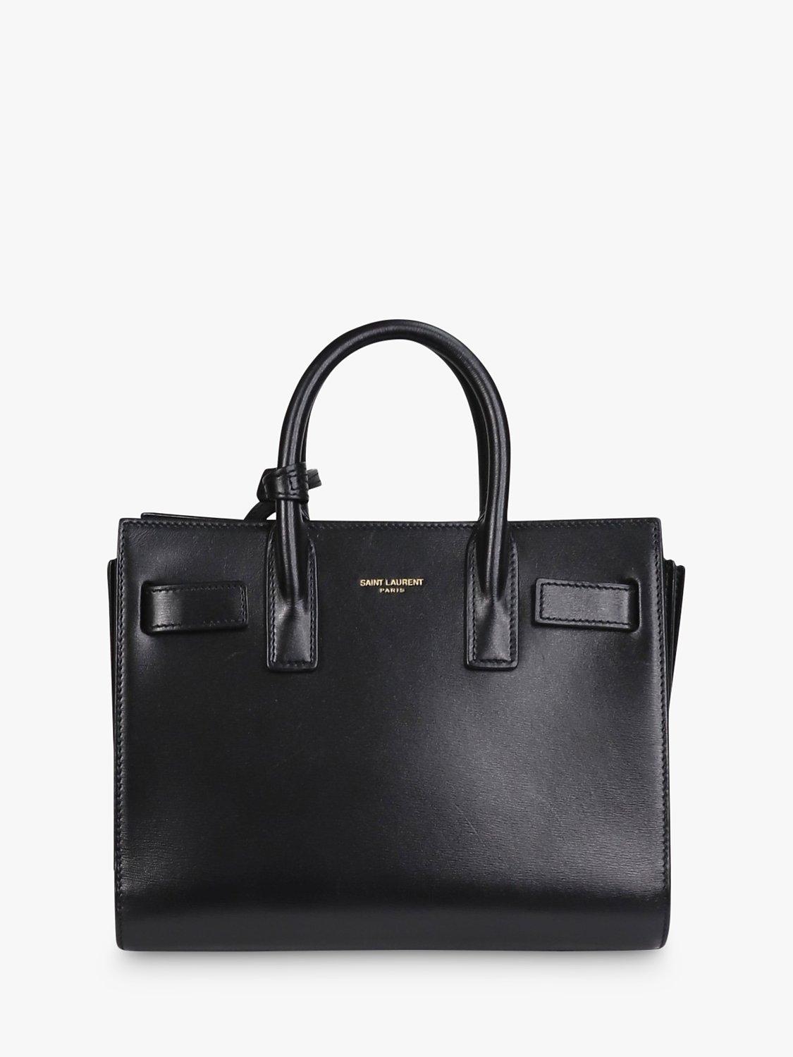 Pre-loved SAINT LAURENT Sac De Jour Leather Mini Shoulder Bag, Black