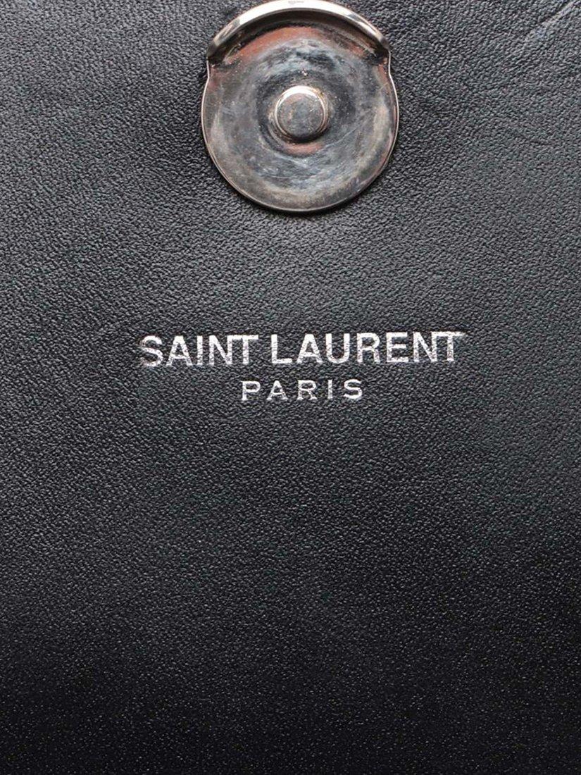 Product image 9 of 10, which shows Pre-loved SAINT LAURENT Kate Leather Small Moon and Star Embellished Cross Body Bag, Black