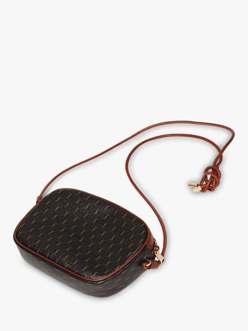 Product image 2 of 8, which shows Pre-loved SAINT LAURENT Le Monogramme Camera Bag, Brown