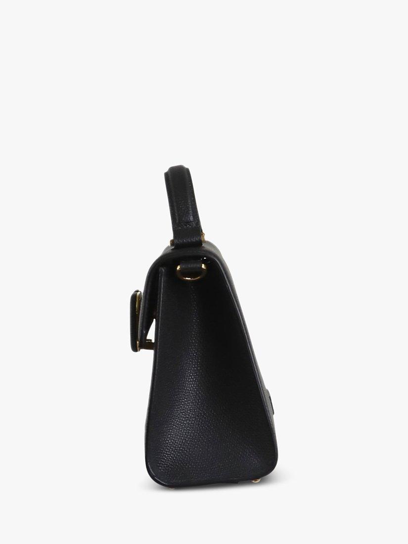 Product image 8 of 10, which shows Pre-loved Valentino VSling Leather Shoulder Bag, Black