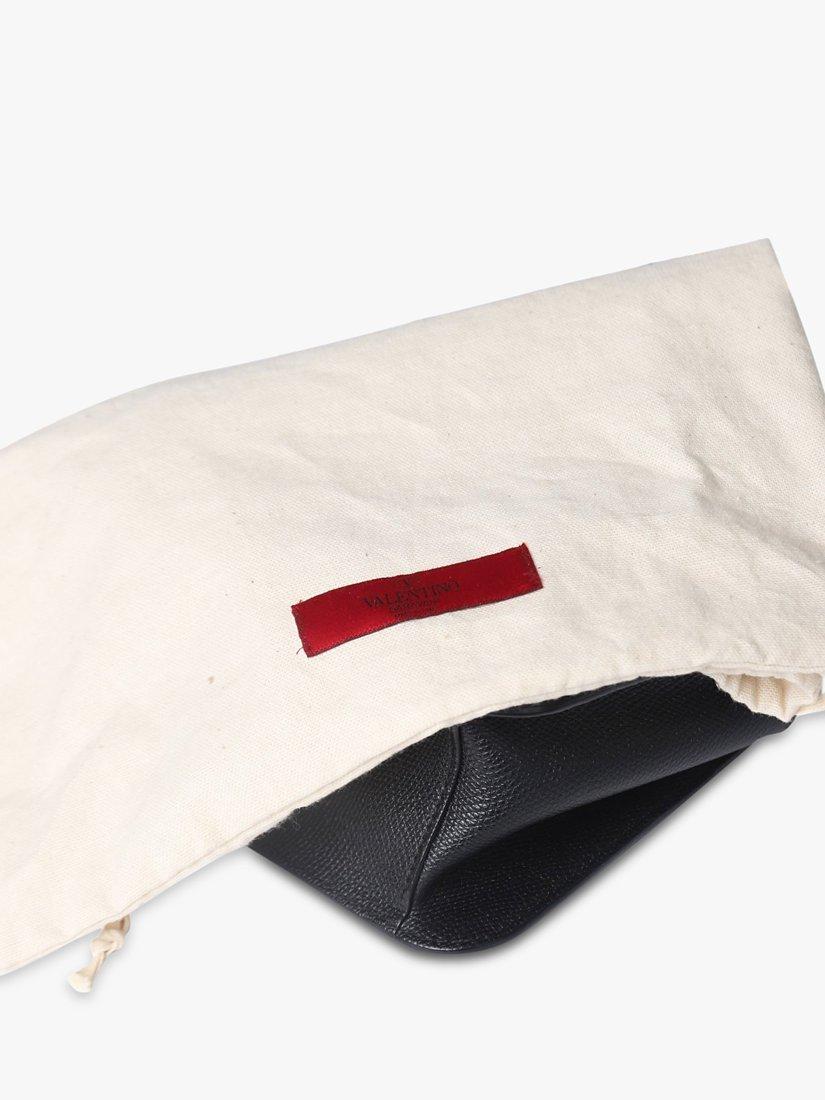 Product image 9 of 10, which shows Pre-loved Valentino VSling Leather Shoulder Bag, Black