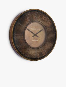 Thomas Kent Florentine Wall Clock, 53cm - view 2, Leather