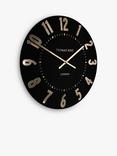 Thomas Kent Mulberry Arabic Numeral Wall Clock, 30cm, Noir