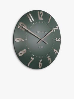 Thomas Kent Mulberry Wall Clock, 50cm - view 2, Olive