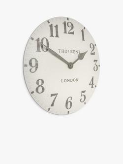Thomas Kent Limestone Arabic Outdoor Clock, 50cm, Crackle - view 2, Crackle
