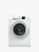 Hotpoint NSWM1046WUK Freestanding Washing Machine, 10kg Load, 1400rpm Spin, White