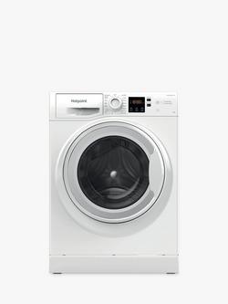 Hotpoint NSWM7469WUK Freestanding Washing Machine, 7kg Load, 1400rpm Spin, White, White